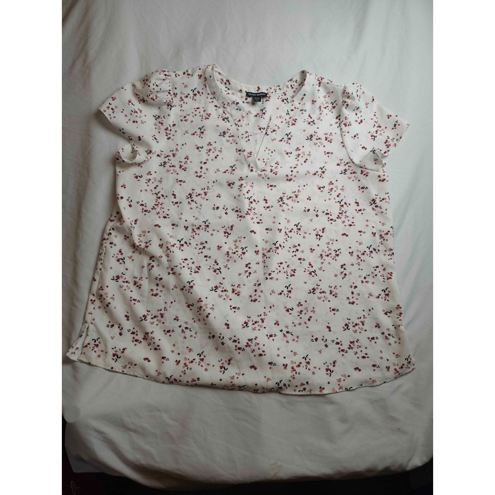 Hilary Radley Blouse Womens XL Floral Business Casual Coquette Cottagecore Fairy